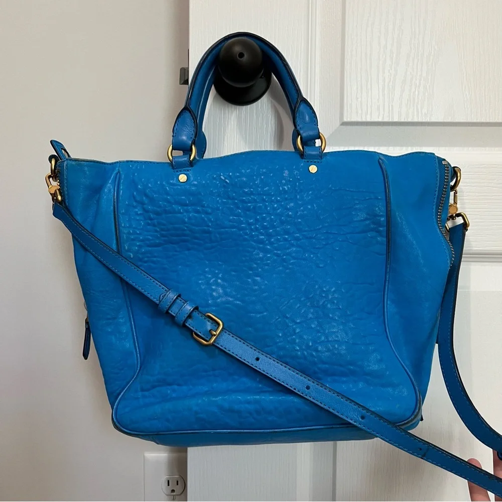 Marc by Marc Jacobs Blue Leather Hobo Tote